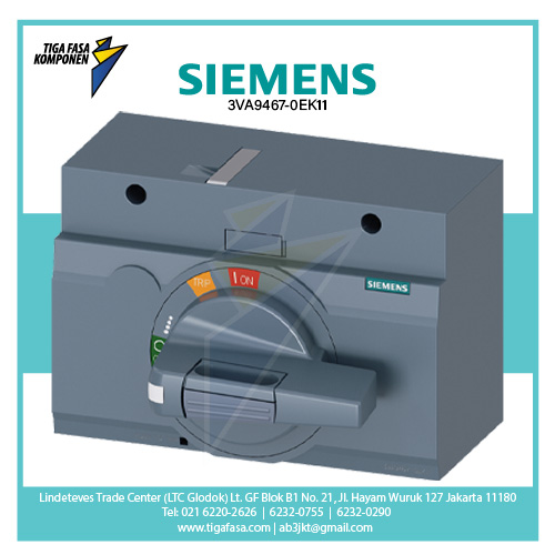 3VA9467-0EK11 Rotary Operator Standard IEC IP30/40 For 3VA13/14; 3VA23/24