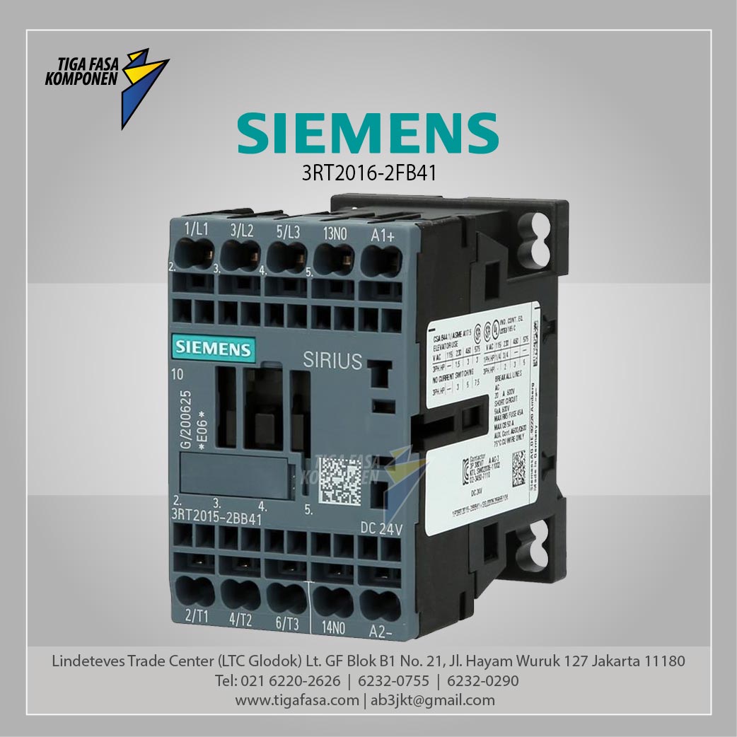 3RT2016-2FB41 MC 9 A 4 kW / 400 V 3P 24 V DC