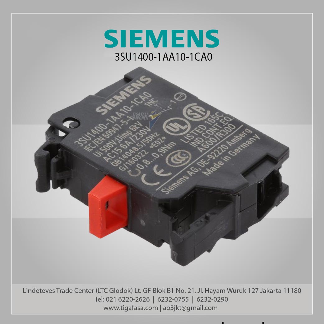 3SU1400-1AA10-1CA0 Contact Module1NC