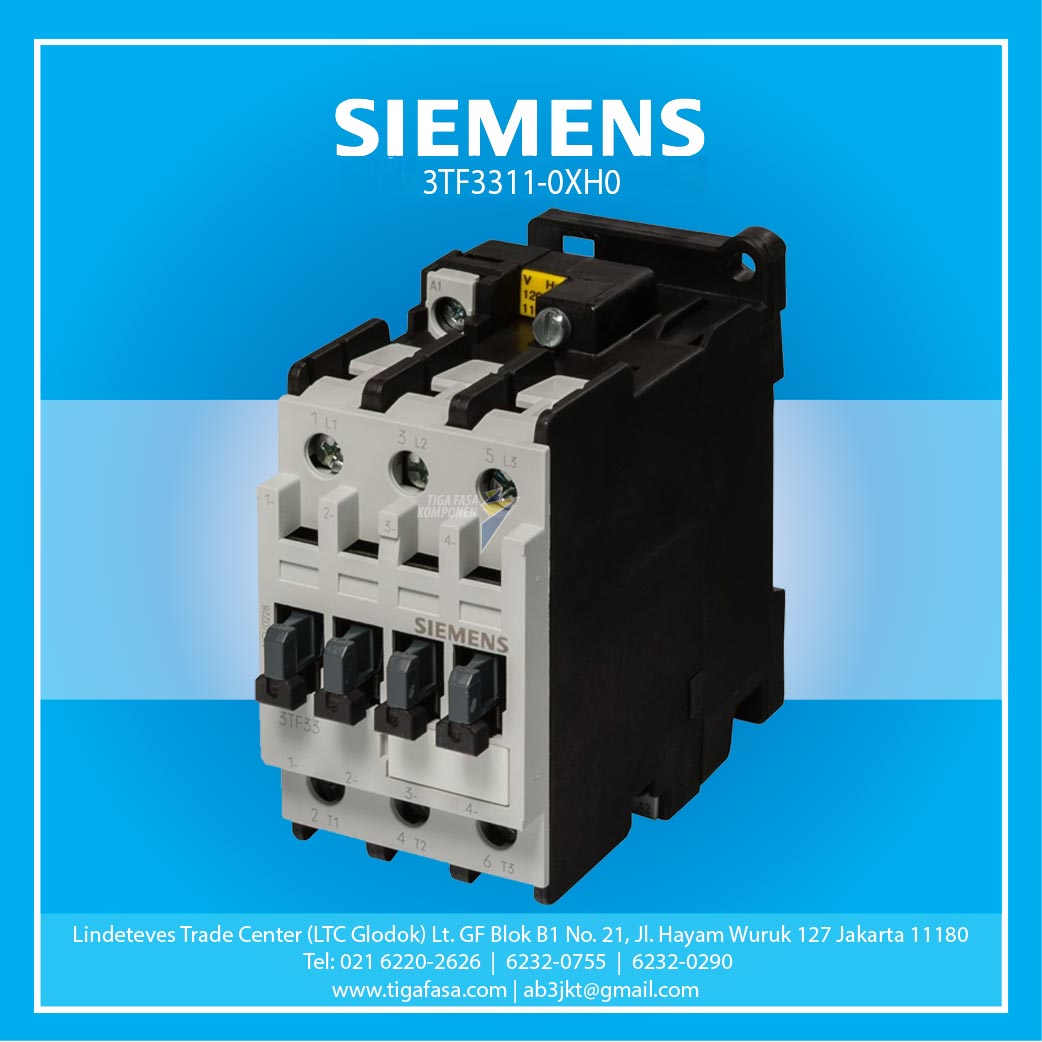 3TF3311-0XH0 CONT AC 50 HZ, 48 V AC3 400 V 22 A 11 kW,1NO+1NC