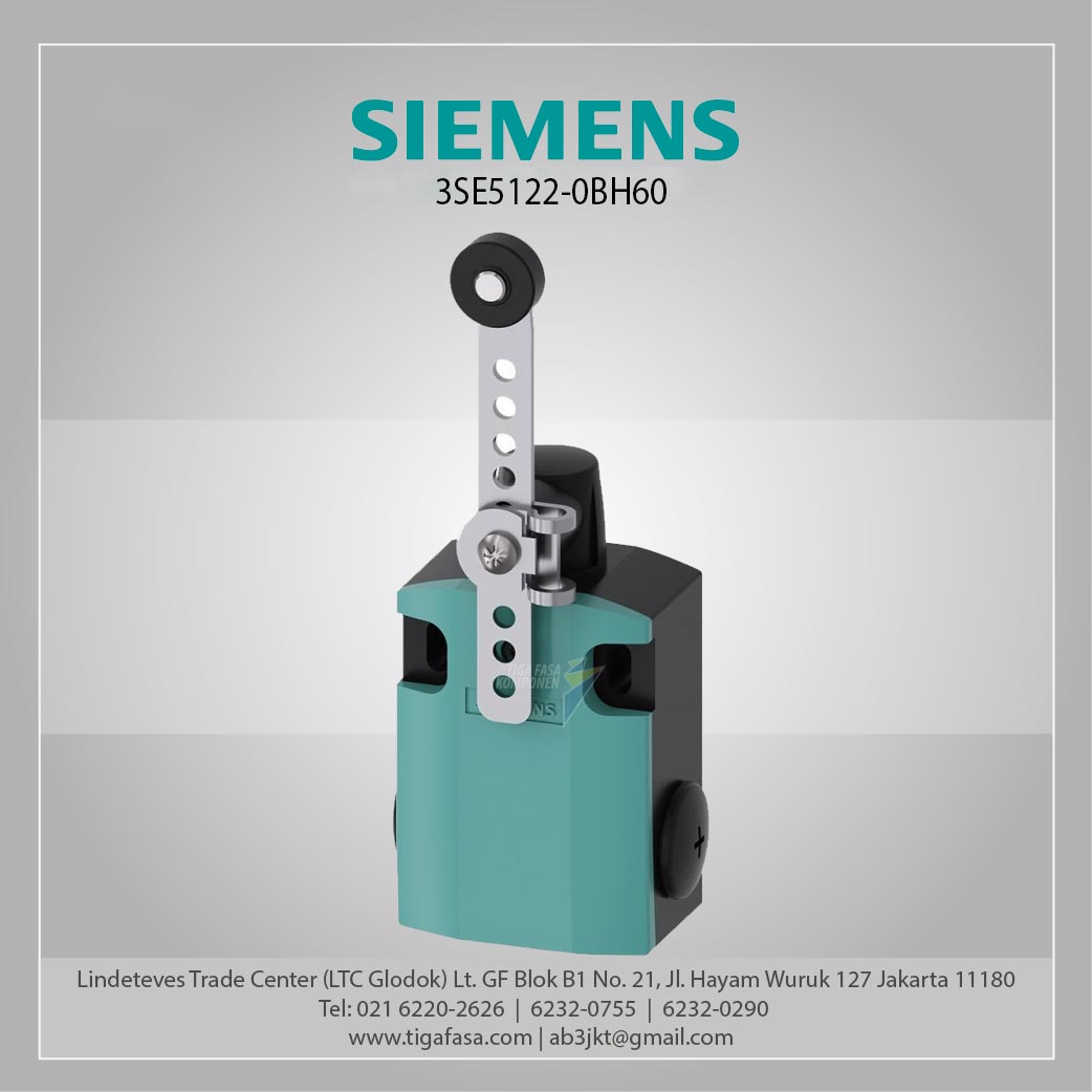 3SE5122-0BH60 Position switch Metal enclosure 56 mm 3x (M20x 1.5) 1 NO/1 NC