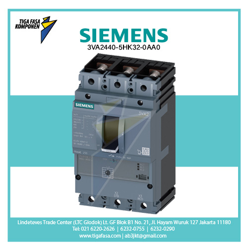 3VA2440-5HK32-0AA0 MCCB 3P 160-400A 55kA 