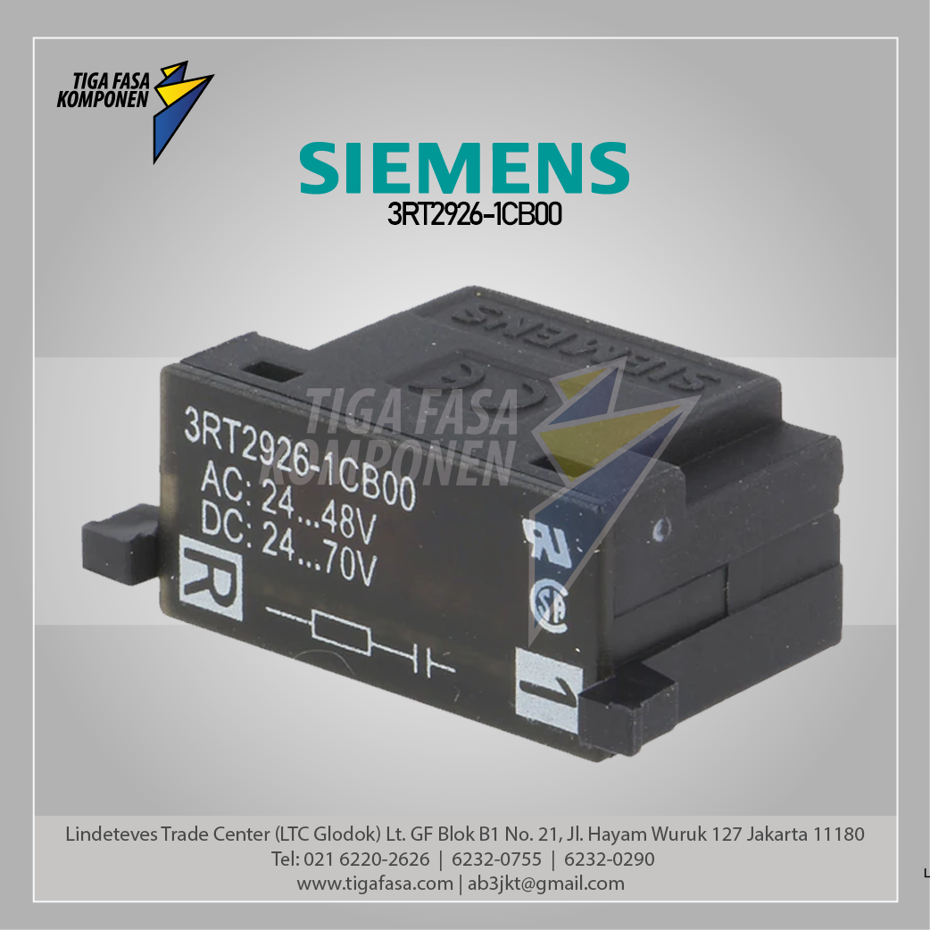 3RT2926-1CB00 Surge Suppressor RC Element 24-48 V AC  24-70 V DC