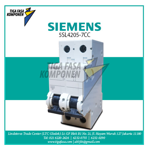 5SL4205-7CC Mcb 2P 0.5A 10kA