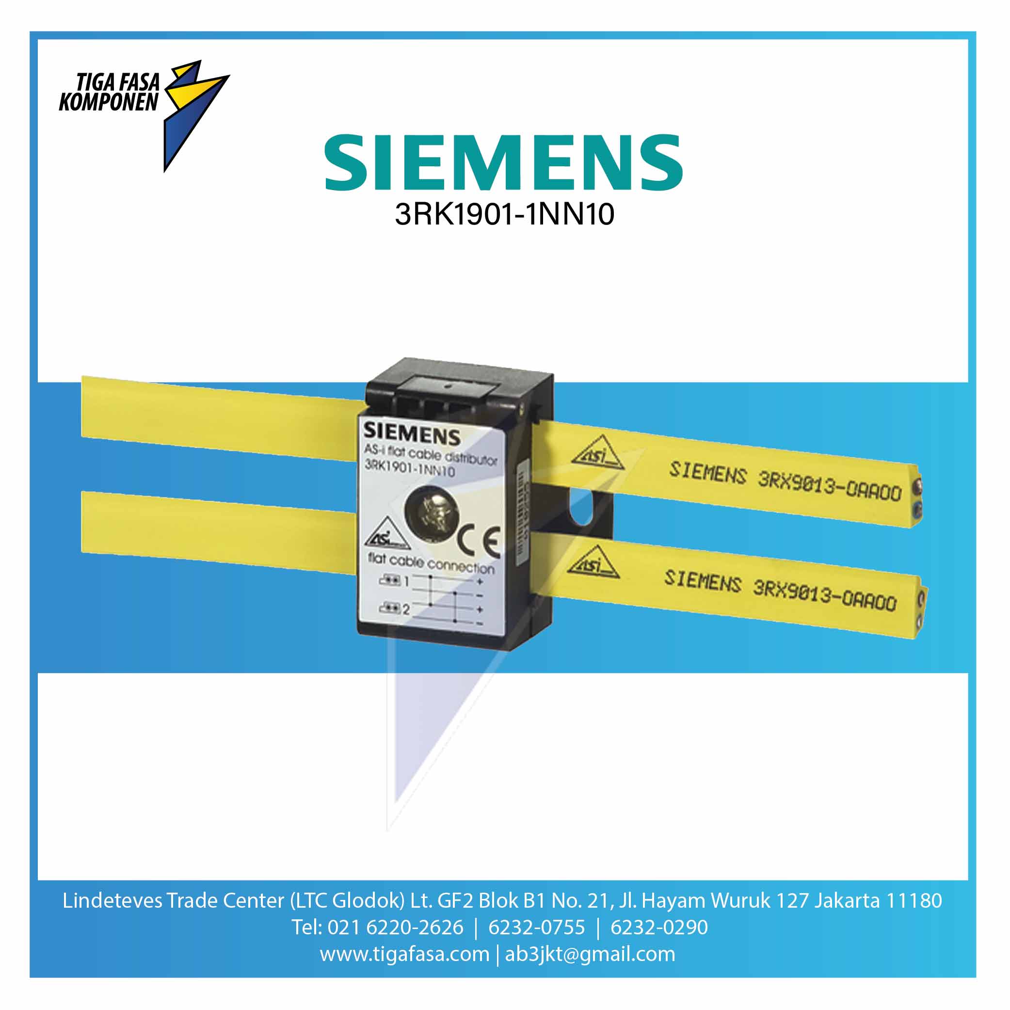 3RK1901-1NN10 AS-Interface distributor compact for AS-i