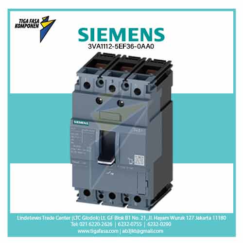 3VA1112-5EF36-0AA0 MCCB 3P 88-125A 55kA 