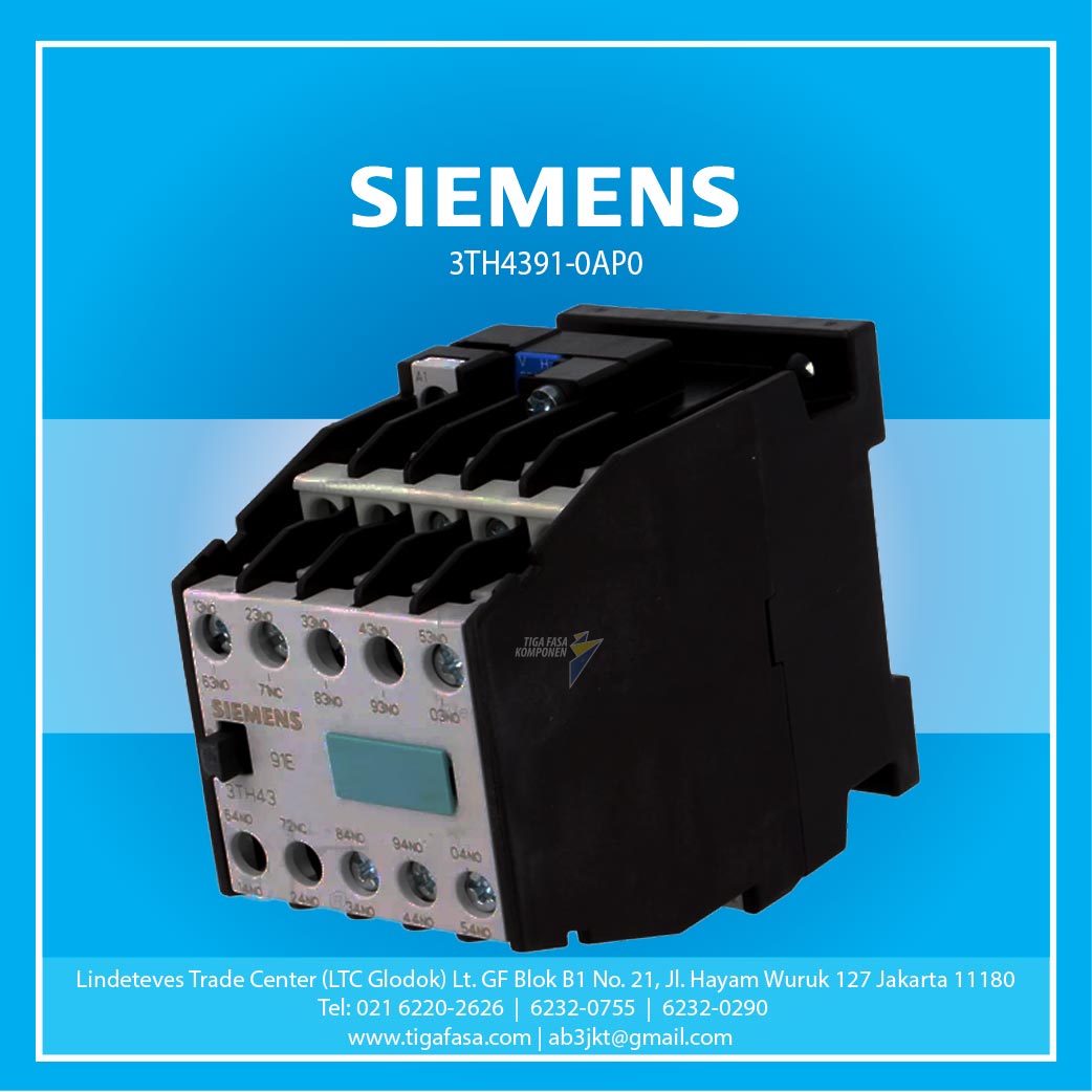 3TH4391-0AP0 Contactor Relay 230 VAC 9NO 1NC