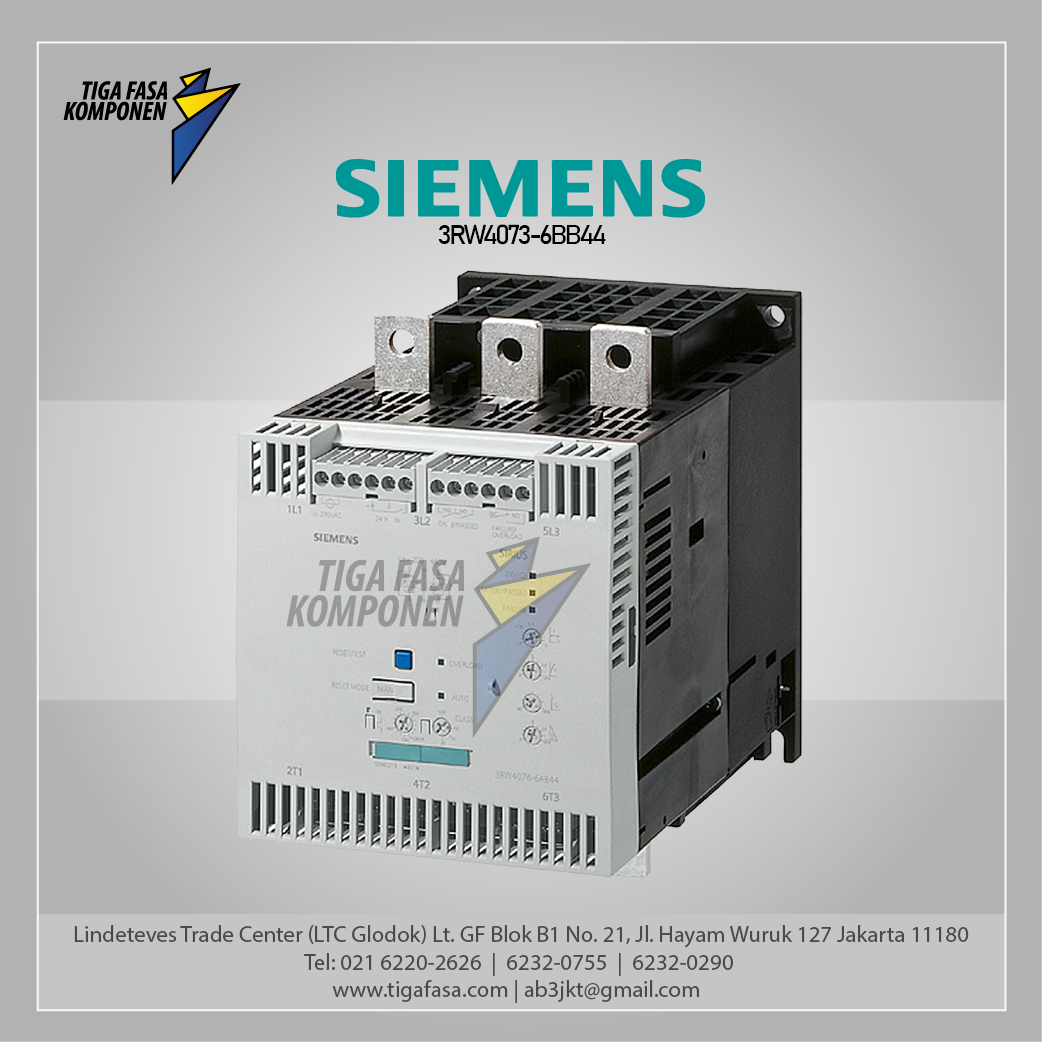 3RW4073-6BB44 Soft Starter 132 KW (400V)230VAC