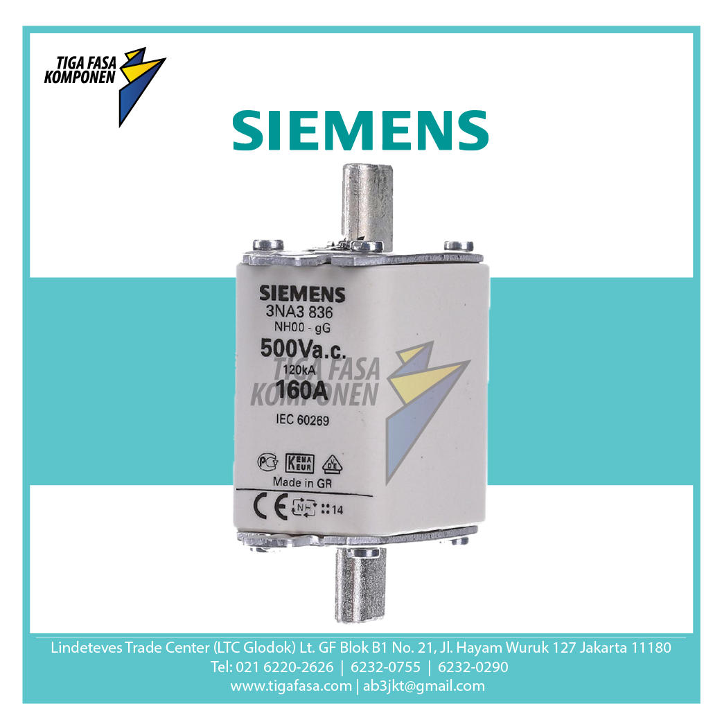 3NA3836 FUSE NH00 160A