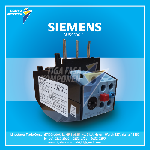 3US5500-1J Overload Relay 6.3...10 A 10 A Size 1