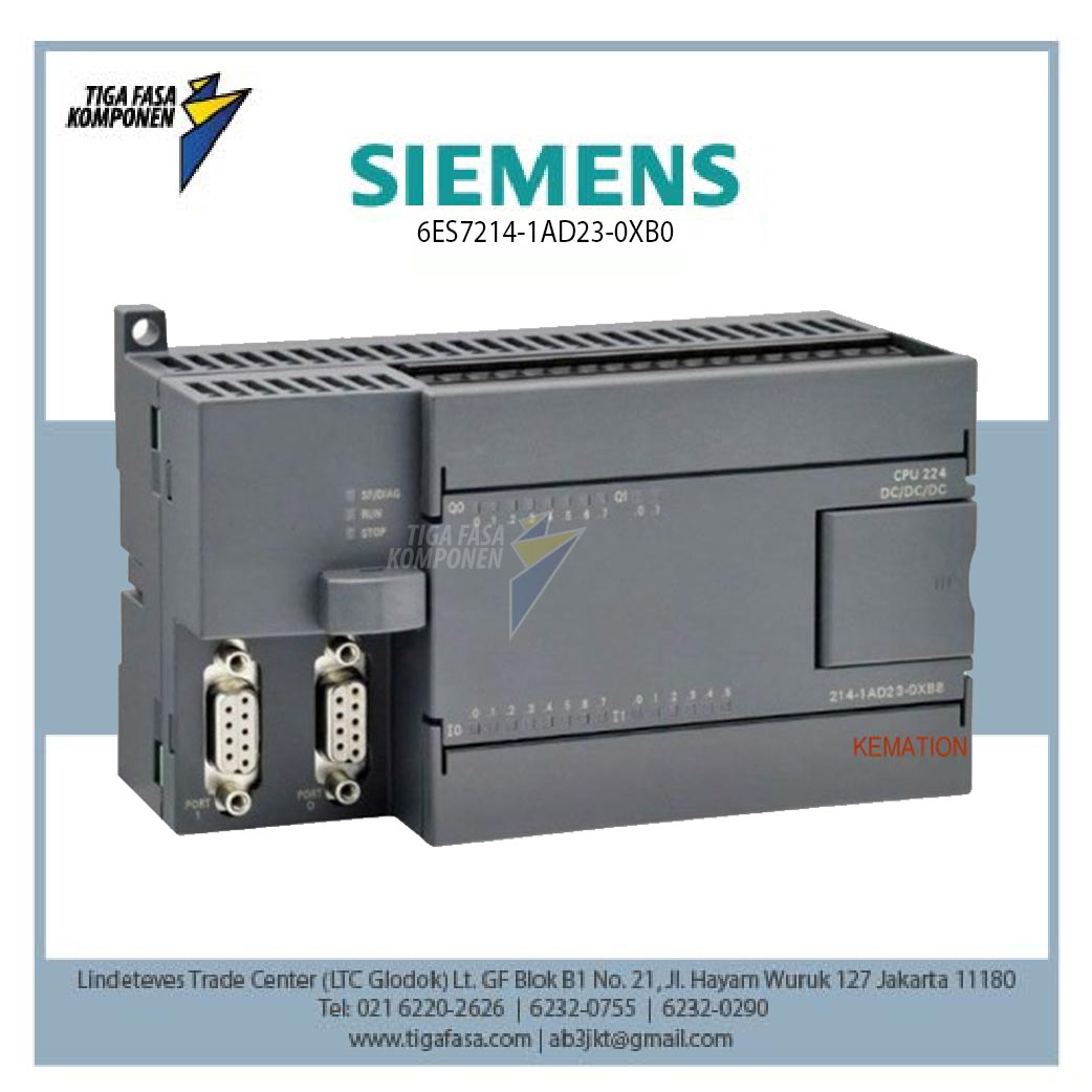 6ES7214-1AD23-0XB0 SIMATIC S7-200, CPU 224 Compact unit, DC