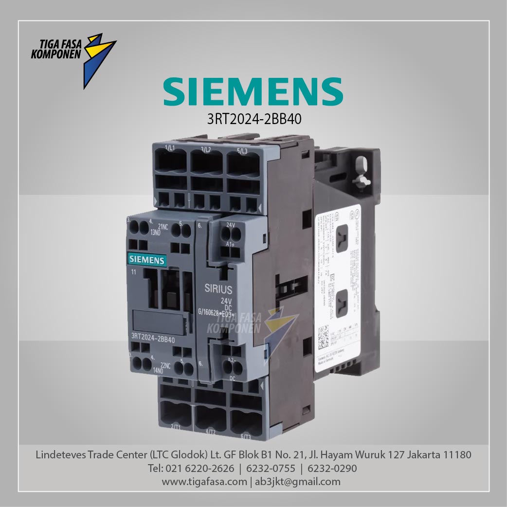 3RT2024-2BB40 MC 12 A 5.5 kW / 400 V 3P 24 V DC