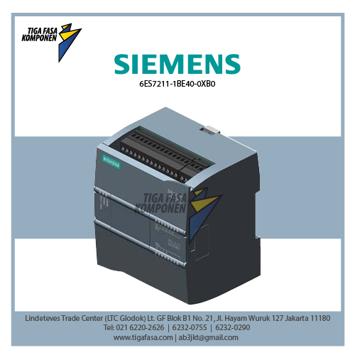 6ES7211-1BE40-0XB0 SIMATIC S7-1200,CPU 1211C,AC/DC/ 6 DI 4 DO 2 AI 0-10 V DC