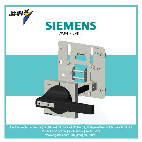3VJ9417-0HD11 Door mounted rotary with door interlock 3VJ13/14