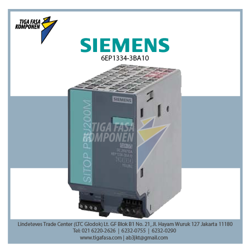 6EP1334-3BA10 SITOP PSU200M 10 A 120/230-500 V AC