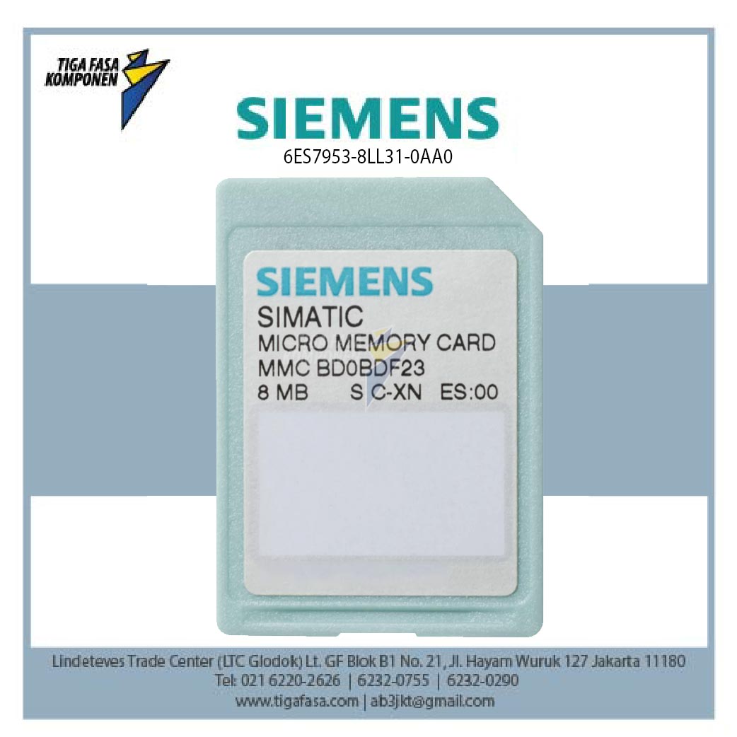 6ES7953-8LL31-0AA0 Micro Memory Card For S7-300 2 MB