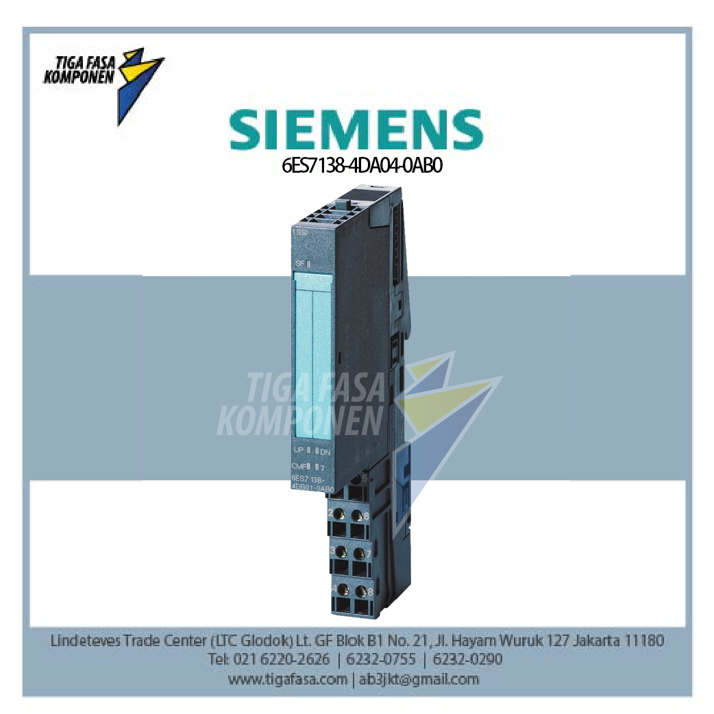 6ES7138-4DA04-0AB0 ET 200S, 1 count 24 V/100 kHz 15 mm