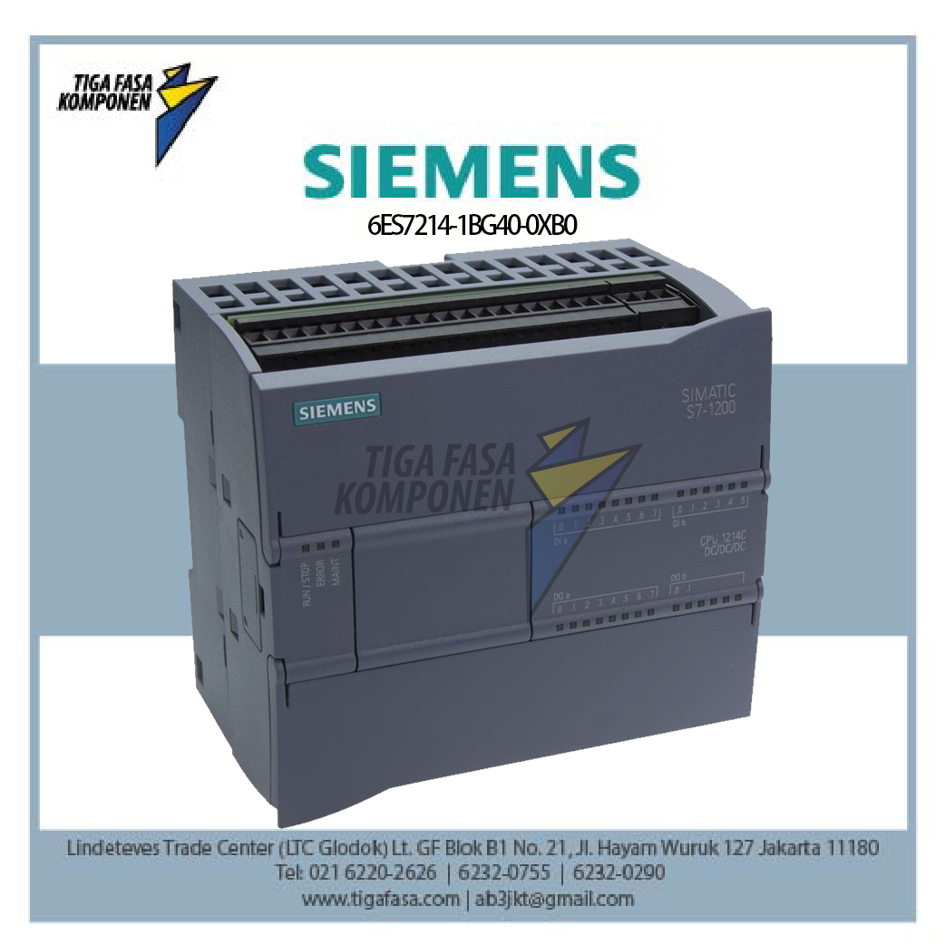 6ES7214-1BG40-0XB0 SIMATIC S7-1200 CPU 1214C 14 DI DO