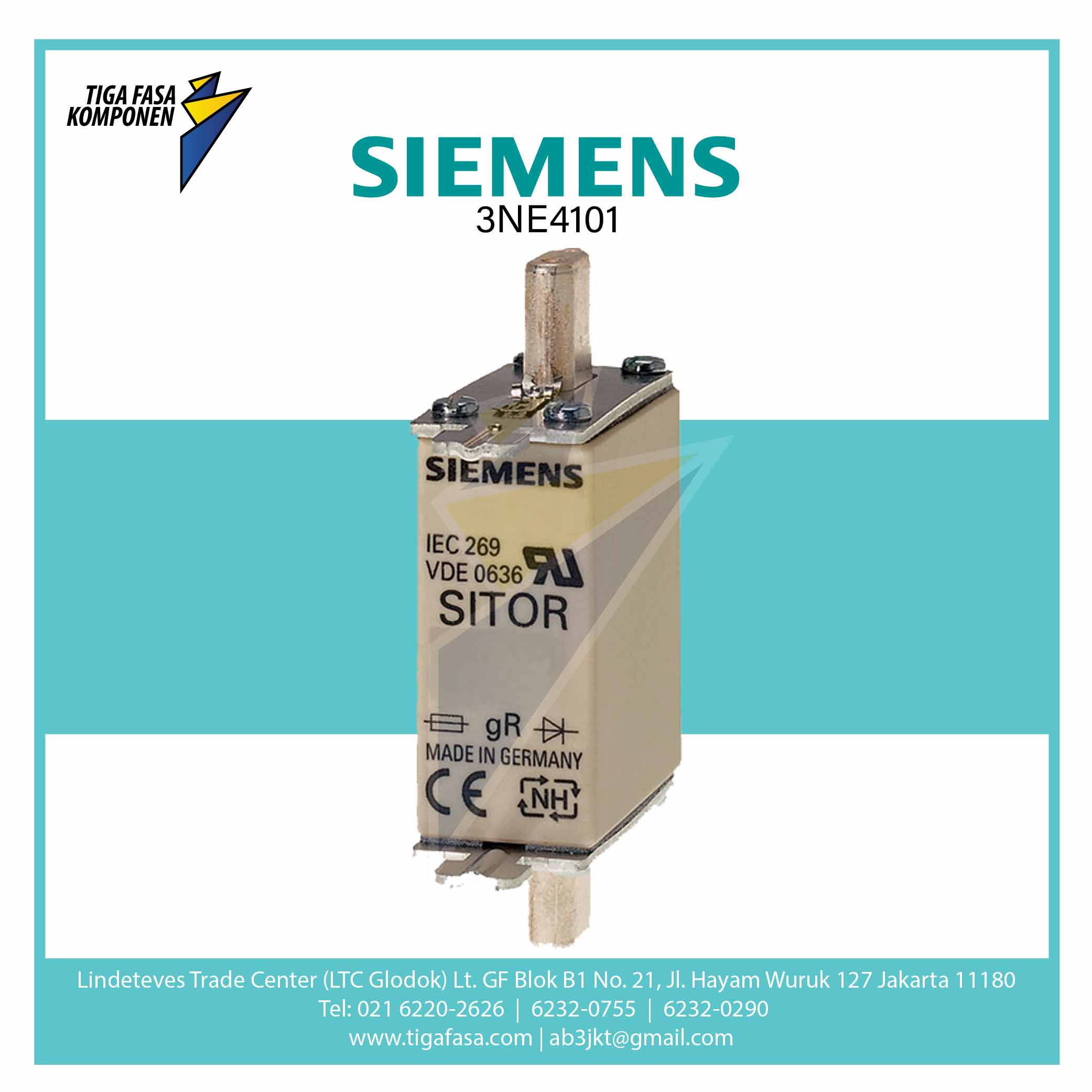 3NE4101 SITOR FUSE LINK NH0 32 A