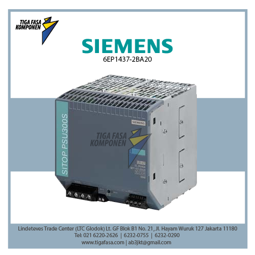 6EP1437-2BA20 SITOP PSU300S 40 A 400-500 V 3 AC