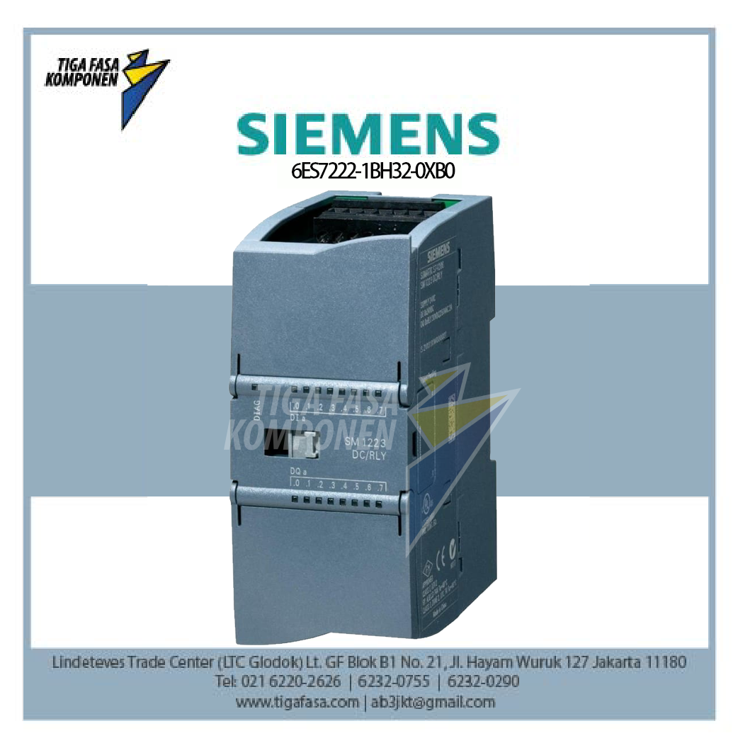 6ES7222-1BH32-0XB0 SIMATIC S7-1200, Digital output SM 1222, 16 DO, 24 V DC