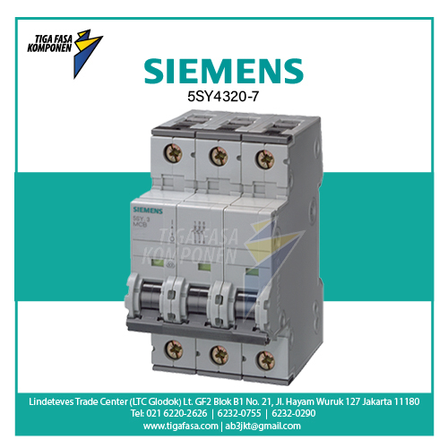 5SY4320-7 MCB 3P 20A 10kA