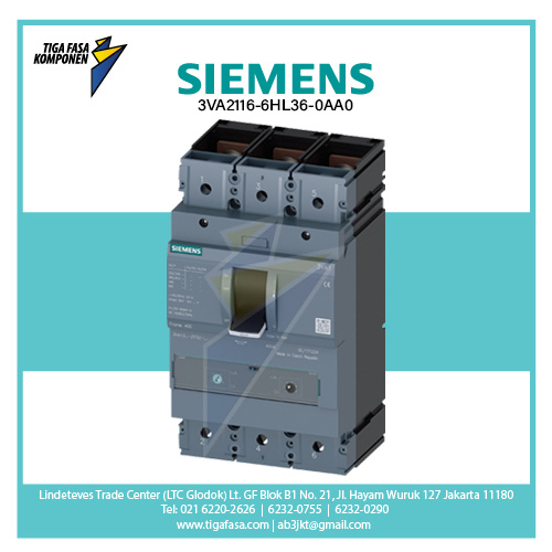 3VA2116-6HL36-0AA0 MCCB 3P 63-160A 85kA 
