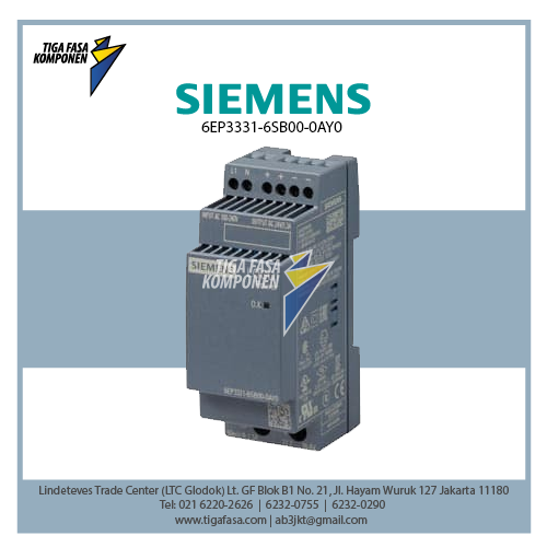 6EP3331-6SB00-0AY0 LOGO!Power 1.3A 24VDC 100-240VAC