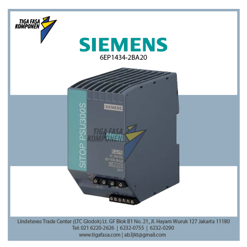 6EP1434-2BA20 SITOP PSU300S 10A 3P 400-500VAC