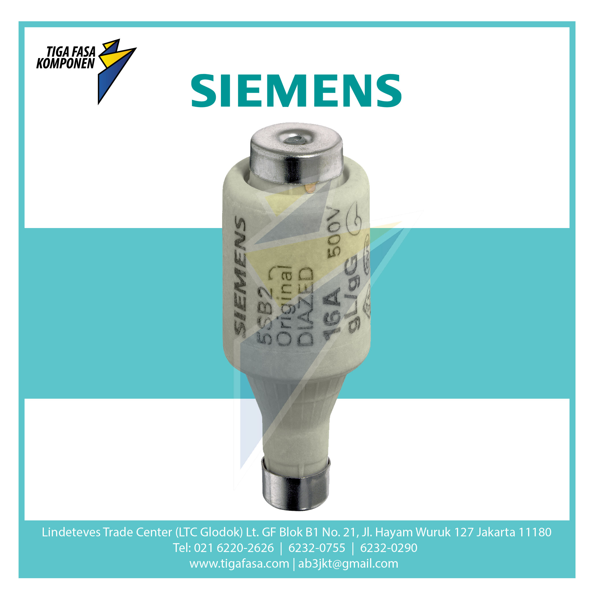 5SB2711 Diazed Fuse Link 20A 500V