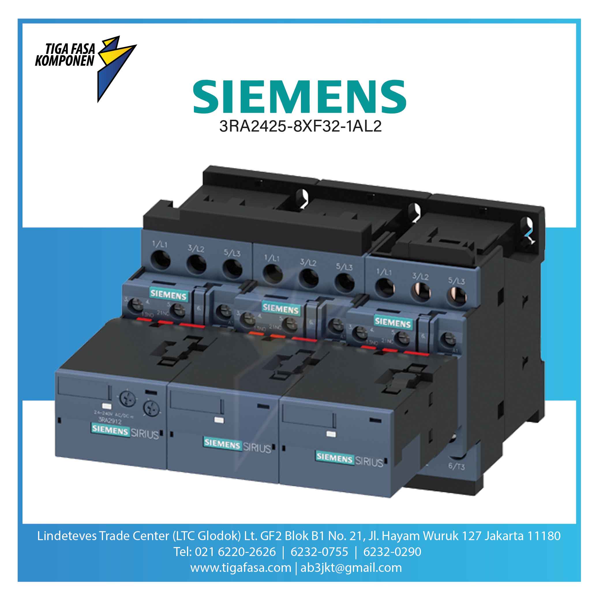 3RA2425-8XF32-1AL2 MC Star Delta 15kW 230 V AC