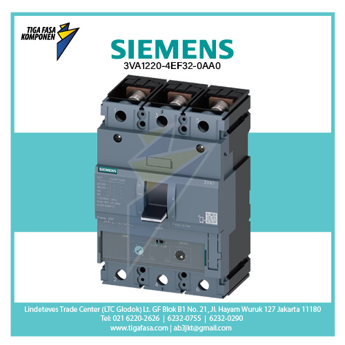 3VA1220-4EF32-0AA0 MCCB 3P 140-200A 36kA