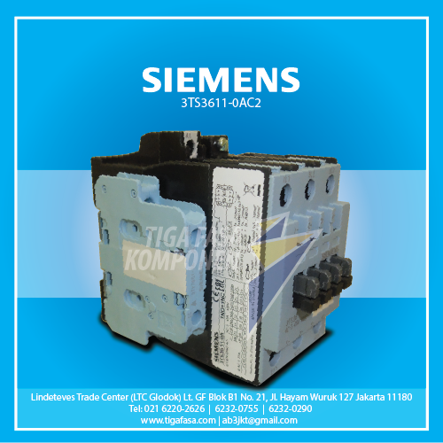 3TS3611-0AC2 MC 22kW 45A 1NO+1NC 24VAC