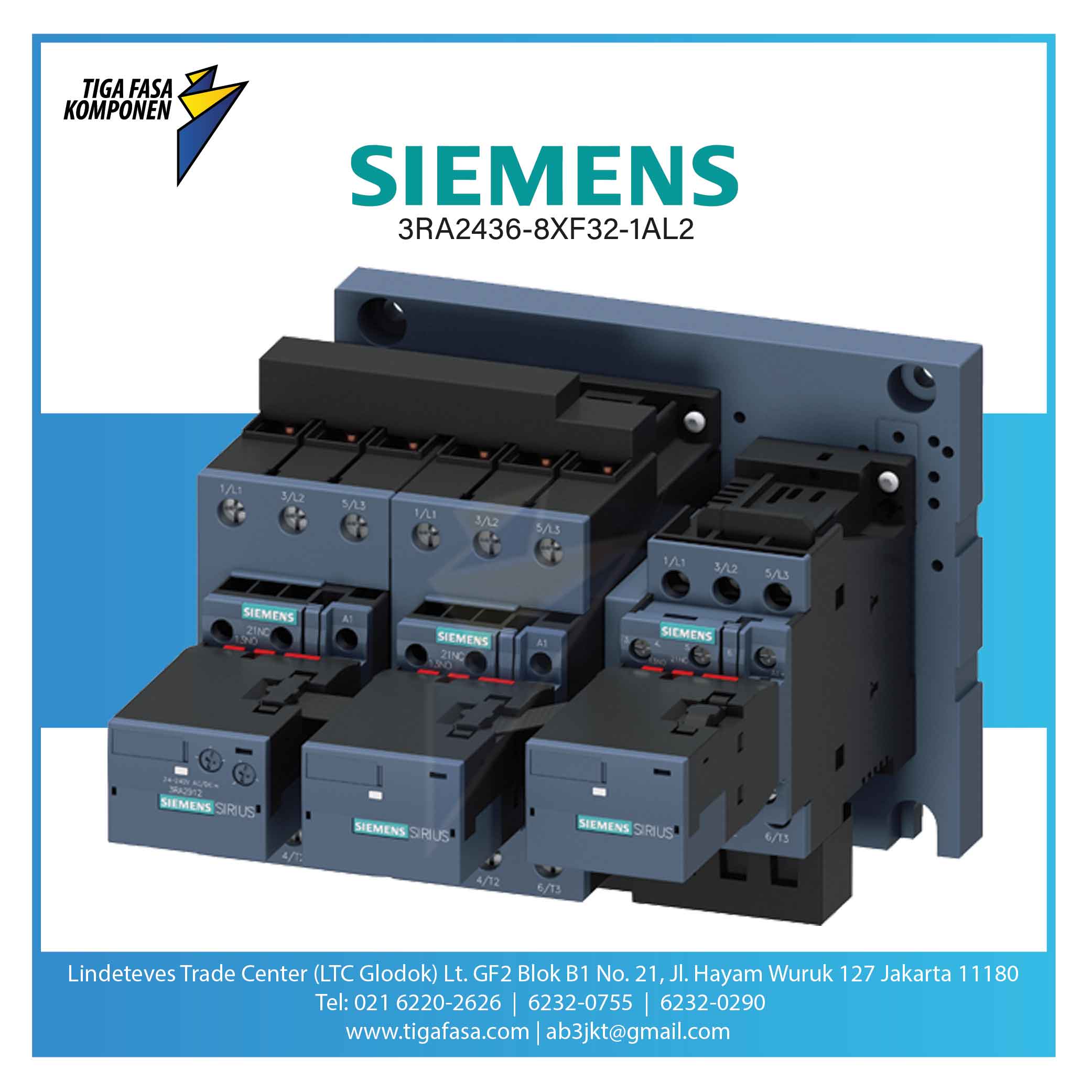 3RA2436-8XF32-1AL2 MC Star Delta 45kW 230 V AC