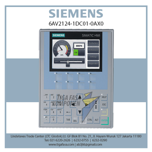 6AV2124-1DC01-0AX0 SIMATIC HMI KP400 Touch Operation 4"PROFINET