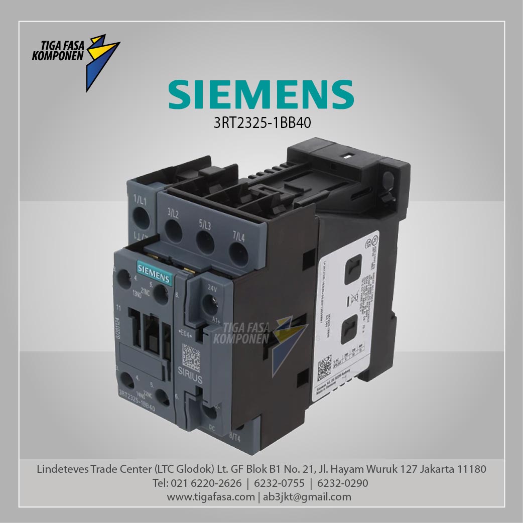 3RT2325-1BB40 MC 35 A 400 V / 40 °C 4P 24 V DC