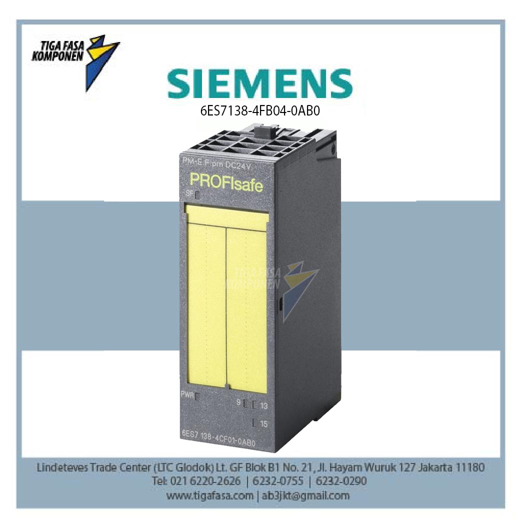 6ES7138-4FB04-0AB0 ET 200S, 4 F-DO PROFIsafe, 24 V DC/2 A