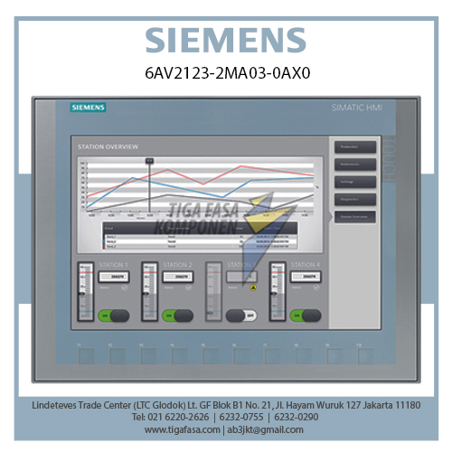 6AV2123-2MA03-0AX0 SIMATIC HMI KTP1200 BASIC 12" PROFIBUS