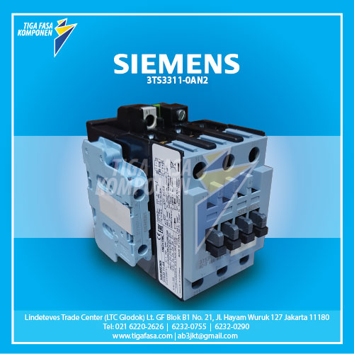 3TS3311-0AN2 MC 11kW 25A 1NO+1NC 220VAC