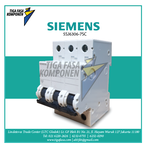 5SJ6306-7SCMCB 3P 6A 6kA 
