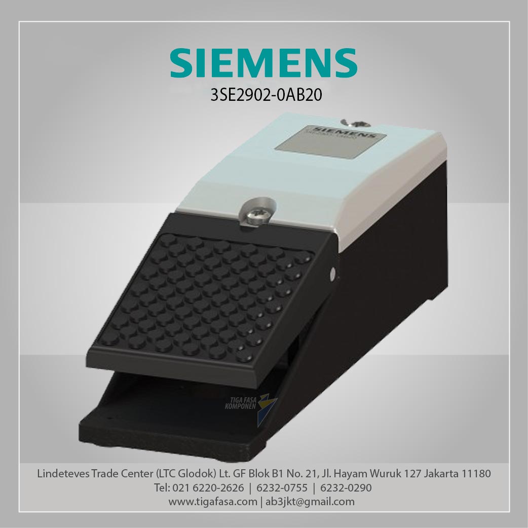 3SE2902-0AB20 Momentary-contact foot switch 1 NO + 1 NC,