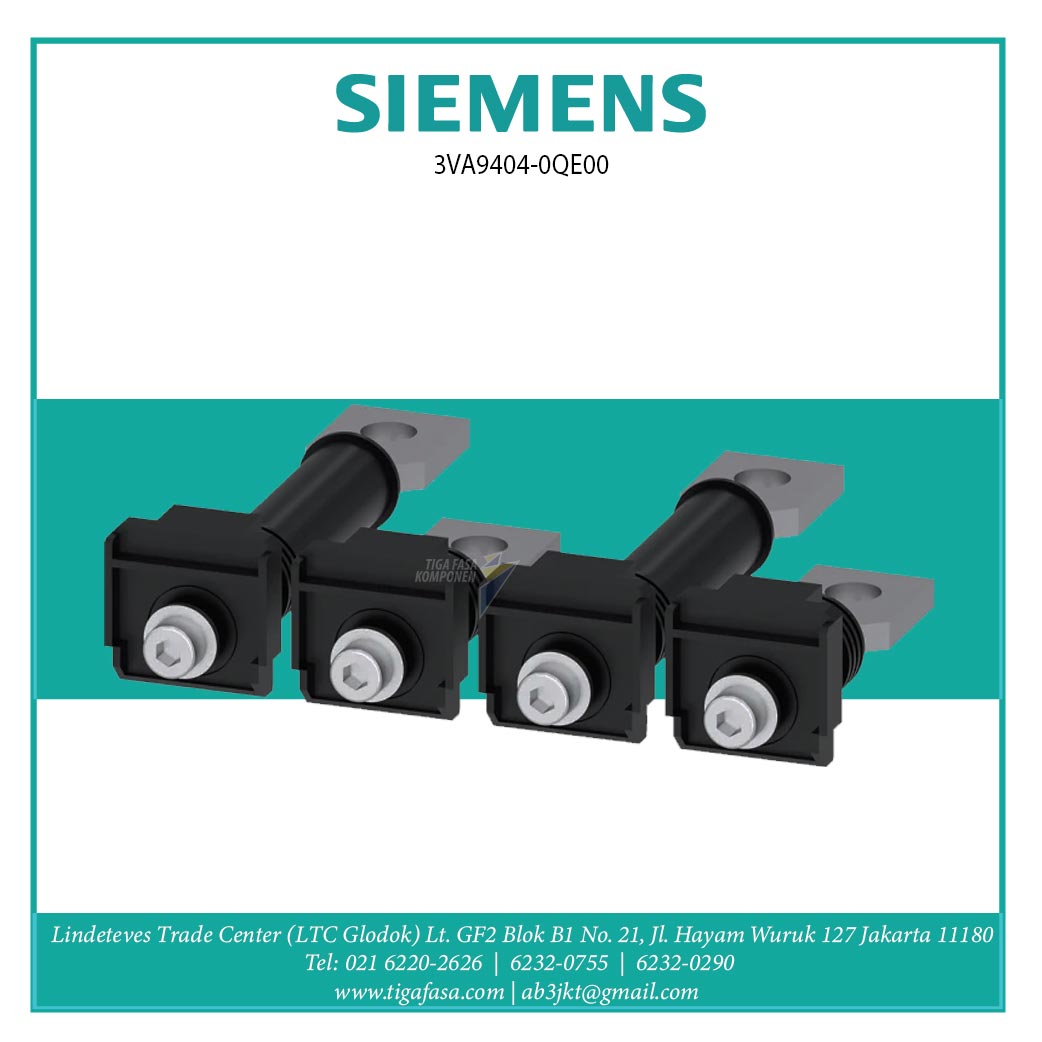 3VA9404-0QE00 Rear Connection Stud flat 4 Units for: 3VA1 400/630 3VA2