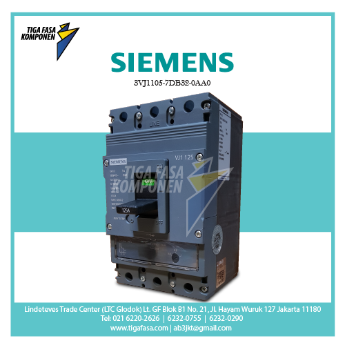 3VJ1105-7DB32-0AA0 MCCB 3P 55kA 40-50A
